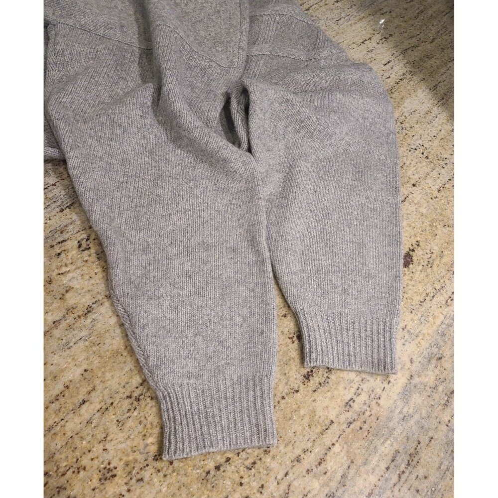 Vtg APART Sweater Men’s L Propeller Blade Look Gray Base Lambs Wool Nylon Blend - Picture 12 of 16